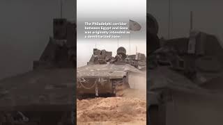 Israeli Military Forces Take Control Of Border Land Between Egypt, Gaza Strip #Shorts