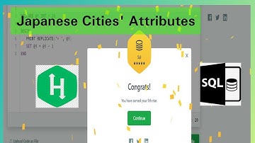 HackerRank practice Sql 05 || Japanese Cities