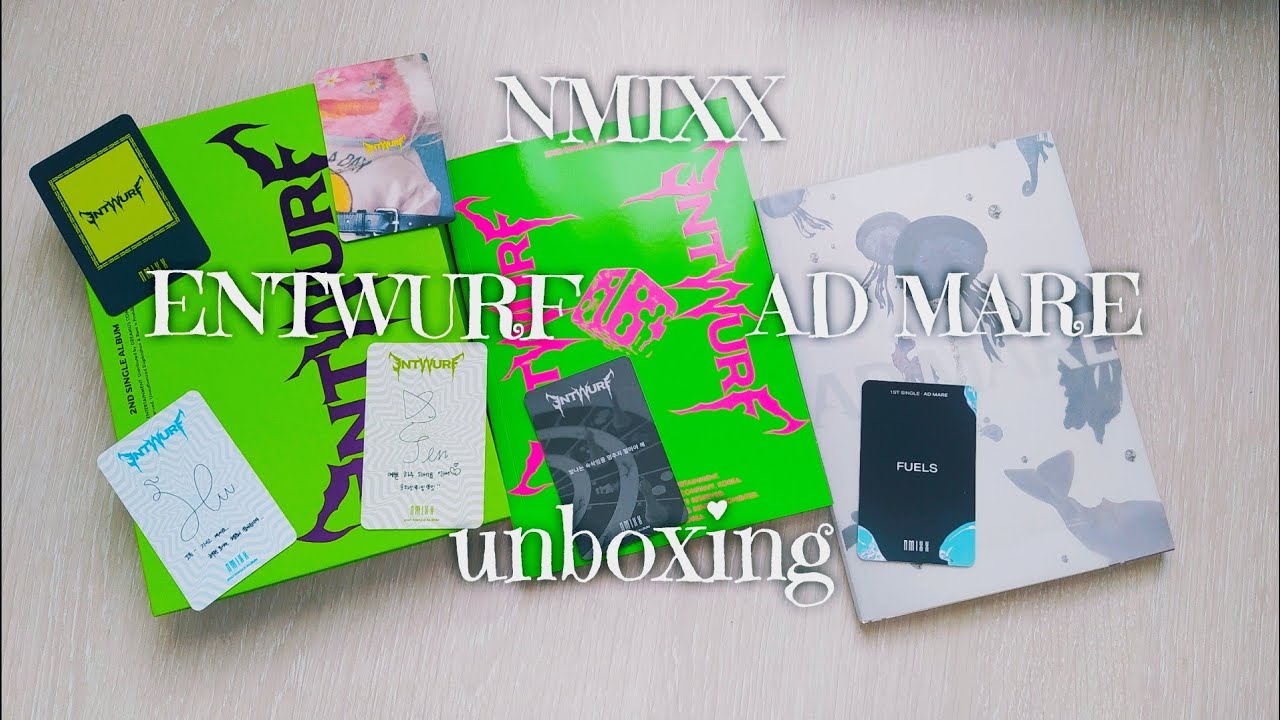 🤡Распаковка альбома NMIXX - AD MARE и ENTWURF🙈| Unboxing k-pop