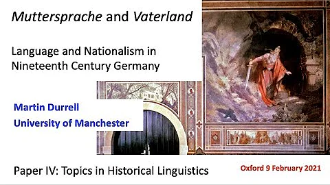 Topics in Historical Linguistics 3: "Vaterland" an...