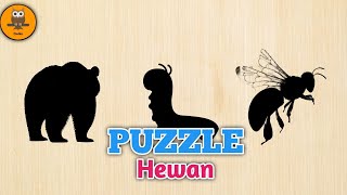 Puzzle Hewan untuk anak anak 🐂🐈🧩| Nama hewan dan suara untuk anak screenshot 3