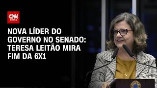 No lugar de Jaques Wagner, Teresa Leitão mira fim da 6x1 como nova líder do governo no Senado