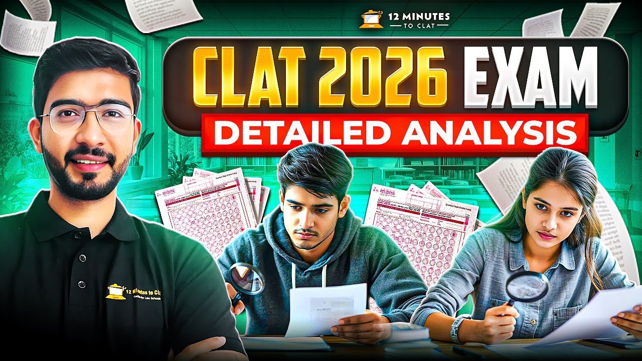 CLAT 2026 Exam Analysis | CLAT 2026 Paper Review, Answer Key & Expected ...