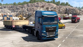 Primera Ruta Con Una Carga Especial De 6 Metros De Ancha, Consigo Mas Dinero | #4 ETS2 Euro Tour