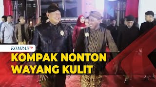 Kapolri dan Panglima TNI Kompak Nonton Wayang Kulit Wahyu Cakraningrat