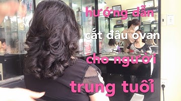 HƯỚNG DẪN # CẮT OVAN  TẦNG + ĐỂ UỐN ,hoccattoconline