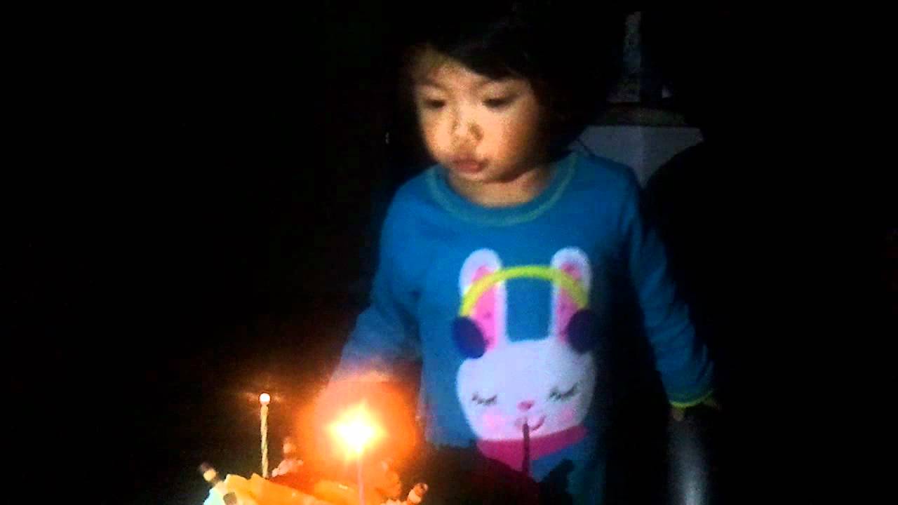 Blowing out birthday candles YouTube