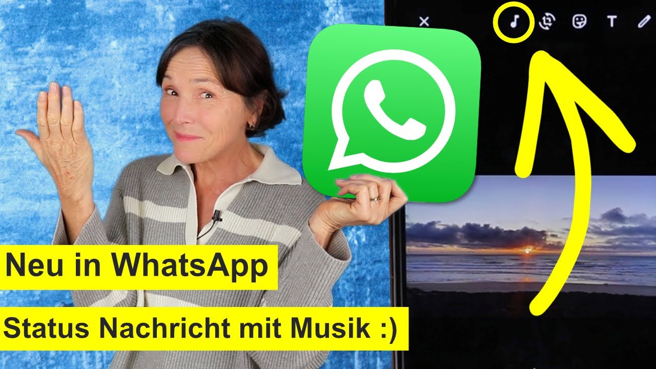 Neu auf WhatsApp: Musik unter Status Nachrichten legen. So geht es. WhatsApp einfach erklärt.