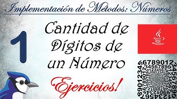 Ejercicio 1: Cantidad de Dígitos de un Numero Natural || Ciclo while o usando logaritmo. || Java