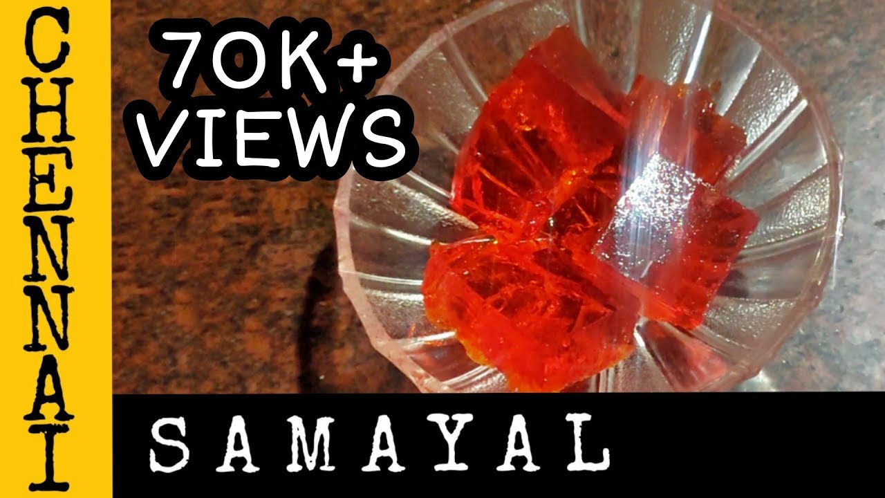 ஜெல்லிJelly recipeusing gelatin (CHENNAI SAMAYAL) YouTube