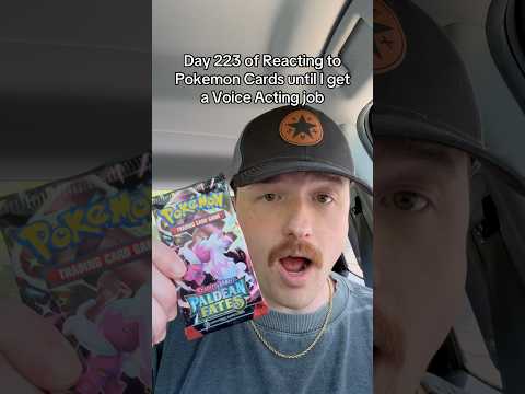 What a Pull!! 🤩 #pokemonpackopening #pokemoncards #paldeanfates #humor #pokemon #voiceacting