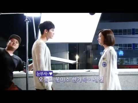 Lee Jong Suk & Jin Se Yeon in Doctor Stranger BTS