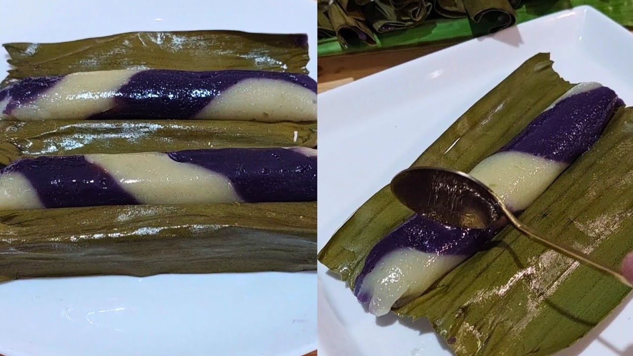 Moron Rice Favorite Delicacy Ube Moron Sticky Rice 🍚 😋 😍 - YouTube