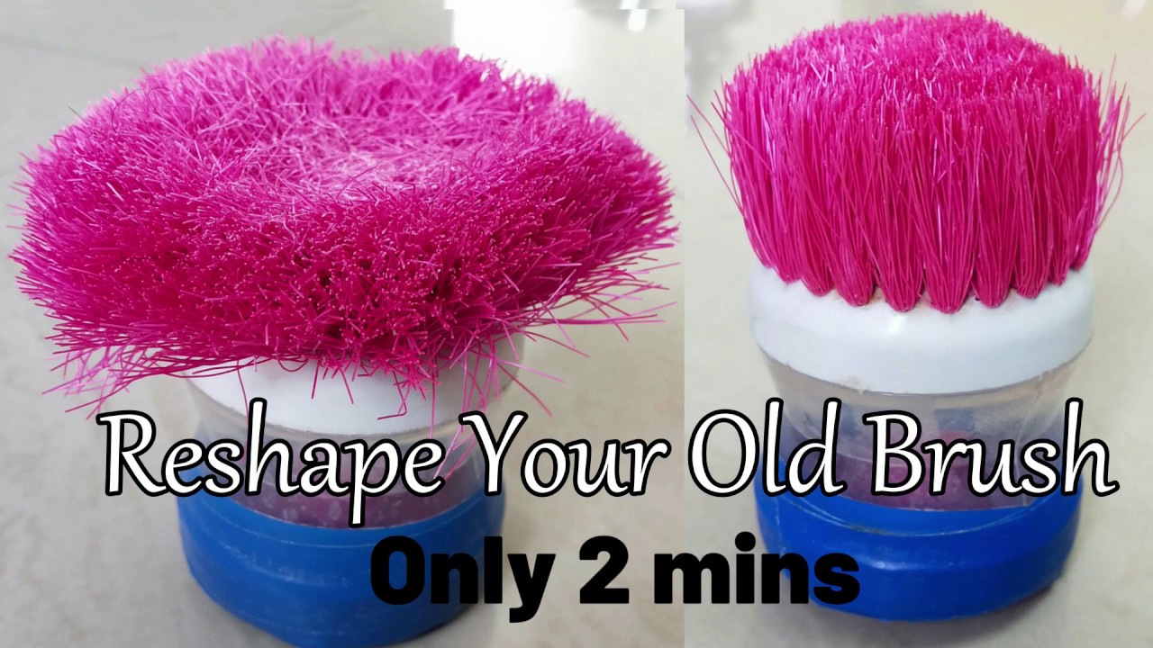 Old Brush into New Brush How to Revive Your Old Brushes Reshape And