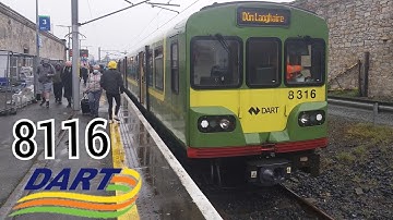 Ride Onboard IÉ 8100/8300 Class DART number 8116 from Sandymount to Dún Laoghaire. 30/4/2022.