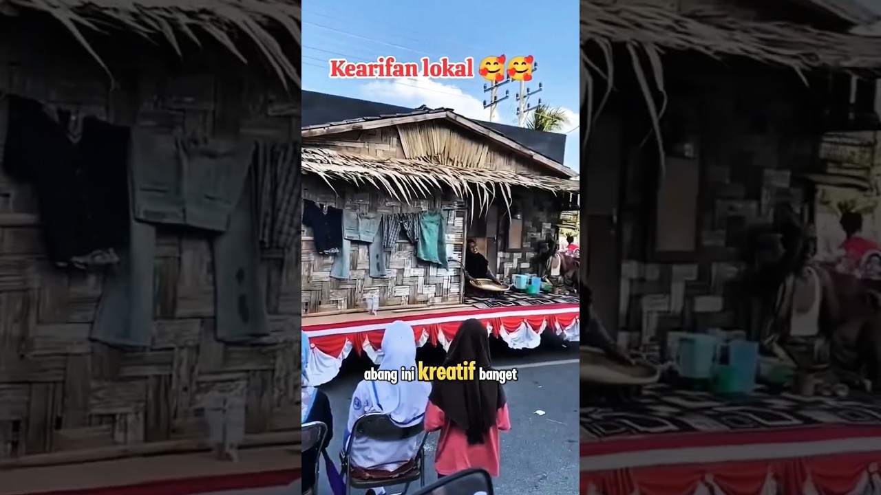 Ketika Punya Ide Kreatif Bikin Rumah Jaman Dulu Saat Karnaval