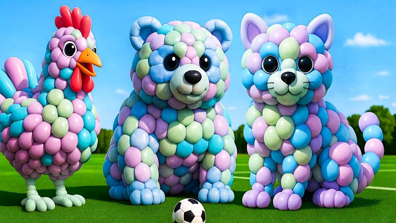 The mascot vibrato assistant panda placed on the football field is popular, co-produced and creative