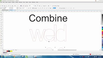Corel Draw Tips & Tricks Combine and Weld Text