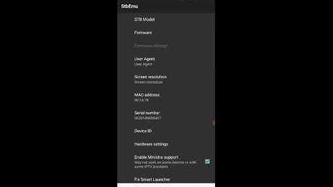 custum portal settings on stb emulator
