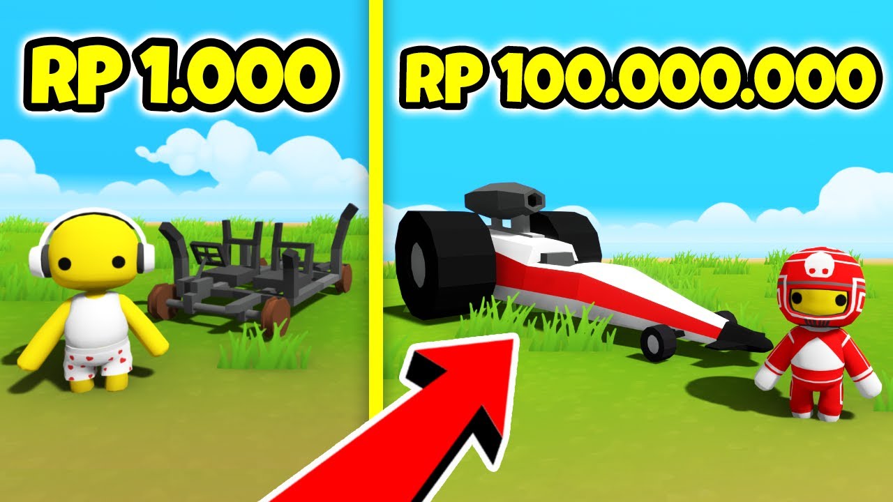 MOBIL HARGA 1000 VS 100,000,000 MILIAR DI WOBBLY LIFE!!!