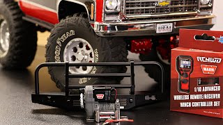 Traxxas TRX-4 Warn Winch Installation | Advanced Wireless Remote | K5 Blazer TRX 4 RC