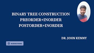 Constructing Binary Trees Step by Step | Inorder + Preorder, Inorder + Postorder