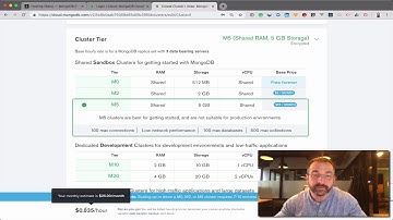 Upgrading a MongoDB Atlas Free Tier M0 to a paid M5 Instance