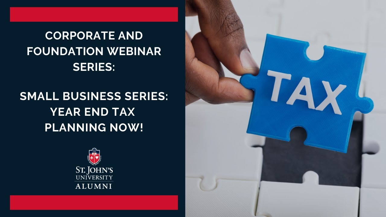 Small Business Series: Year End Tax Planning NOW! - YouTube