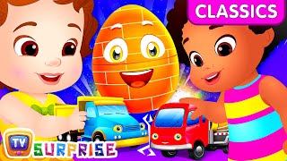 chuchu tv classics surprise eggs vehicles toys learn construction vehicles for kids