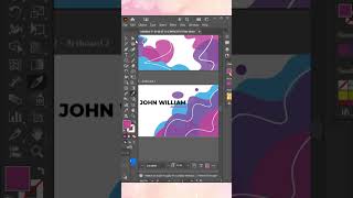 The easiest minimalist business card tutorial #adobeillustrator #shorts