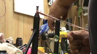 Pin stripe string layout with Ledbetter Archery & Baker Archery products