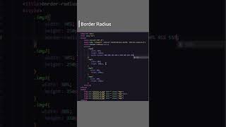 border Radius in css style   #coding #viral