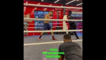 CHRIS EUBANK JR IN CAMP FOR LIAM WILLIAMS  WITH ANTHONY JOSHUA SUPPORTING HIM FROM RINGSIDE