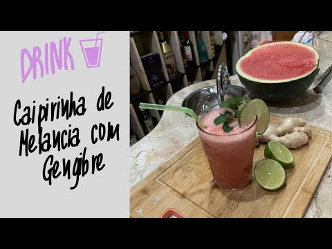 Como Fazer Drink Caipirinha Melancia com Gengibre