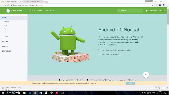 Hướng dẫn cài đặt android studio và gendymotion