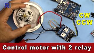 can arduino be used to control a forward and reverse motor