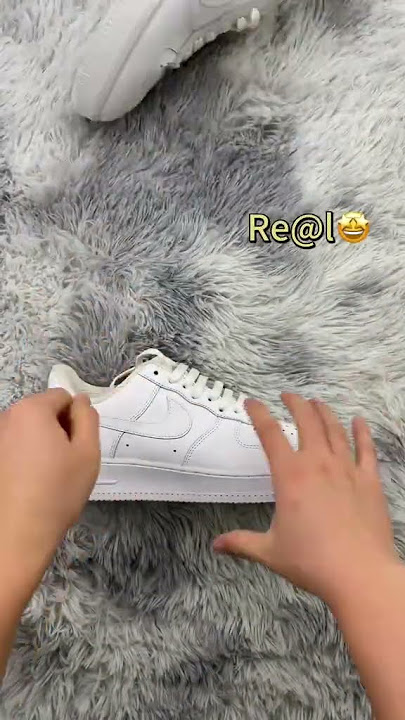 Air Force 1 White Real vs Fake difference,Have you noticed this before?