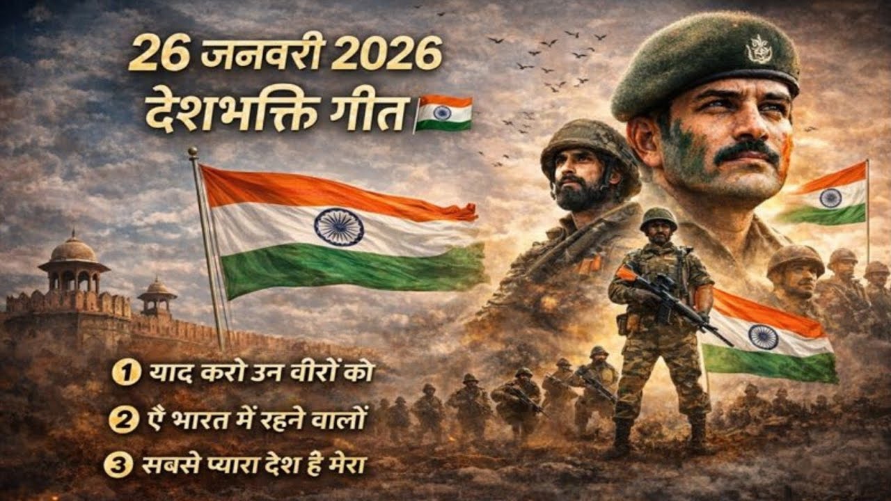 26 जनवरी 2026 | देशभक्ति गीत | याद करो उन वीरों को + ऐ भारत में रहने वालों + सबसे प्यारा देश है मेरा