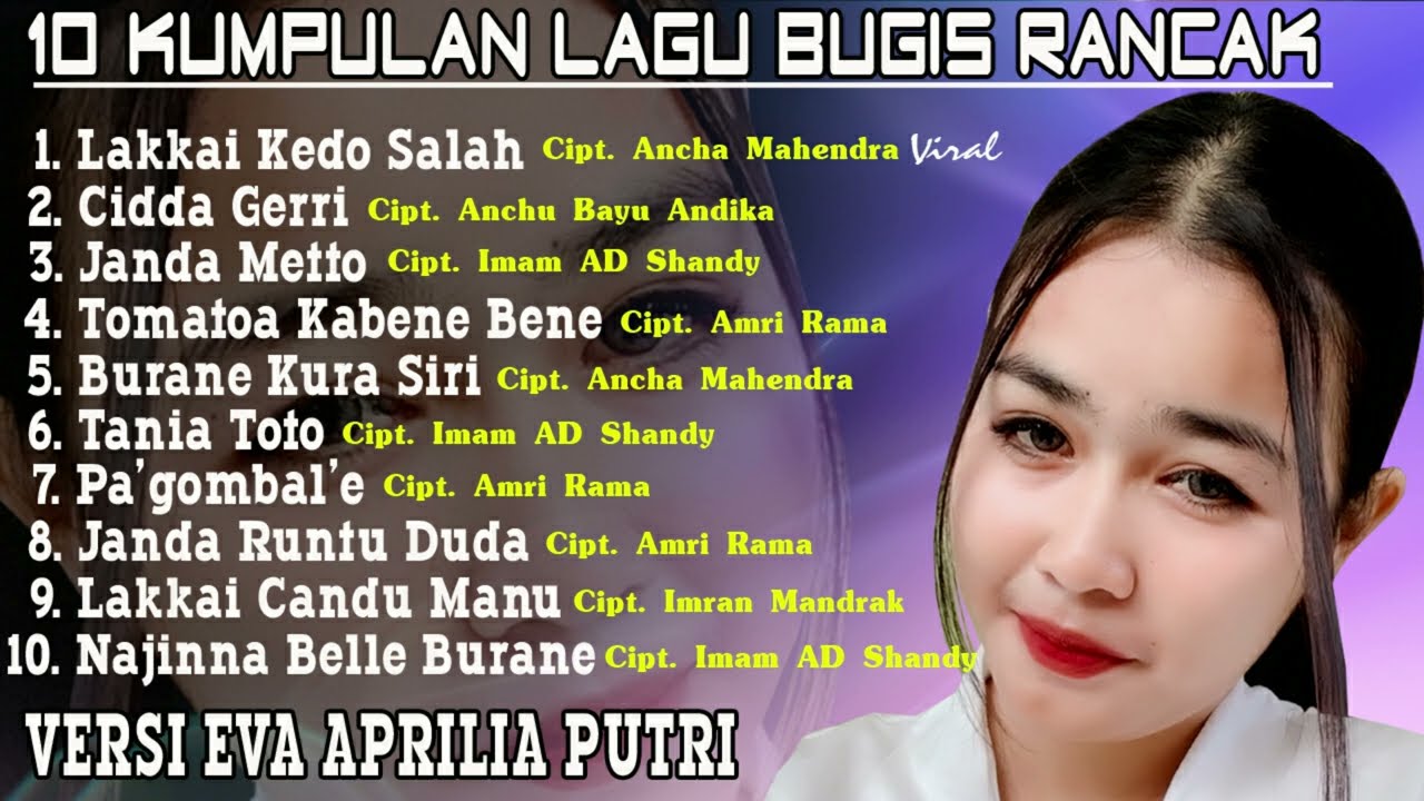 SELEKSI KUMPULAN LAGU BUGIS VIRAL - VERSI - EVA APRILIA PUTRI || REVA Official