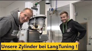 Unser Zylinder bei LangTuning ! Sportbearbeitung / Porting am 2 Takt Zylinder! So wird gefräßt!