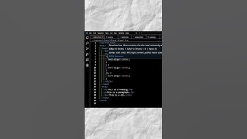 HOW TO CENTER HEADING, PARAGRAPH IN HTML? #coding #html #css #javascript
