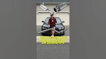DOWNPIPE vs MUFFLER DELETE vs RESONATOR DELETE - how does each of them sound? 🏎️💥
