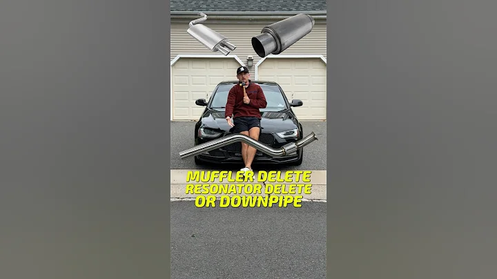 DOWNPIPE vs MUFFLER DELETE vs RESONATOR DELETE - how does each of them sound? 🏎️💥