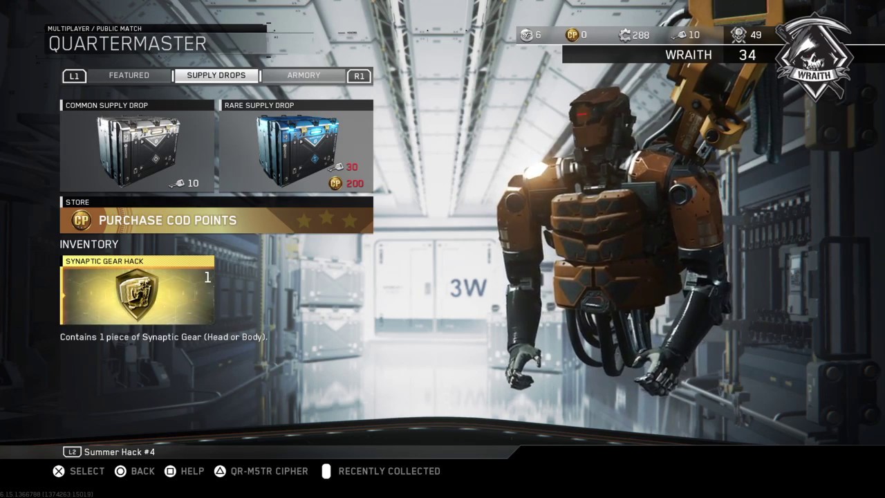 Synaptic Gear Hack Infinite Warfare