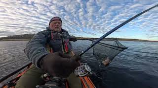 River Walleye fishing in a Kayak