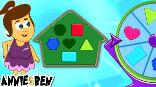 Learn Shapes For Kids 😍 | Spin The Wheel | Educational Videos For Kids