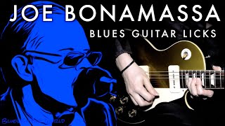 Joe Bonamassa - 3 Blues guitar licks lesson | from “No Good Place for the Lonely”