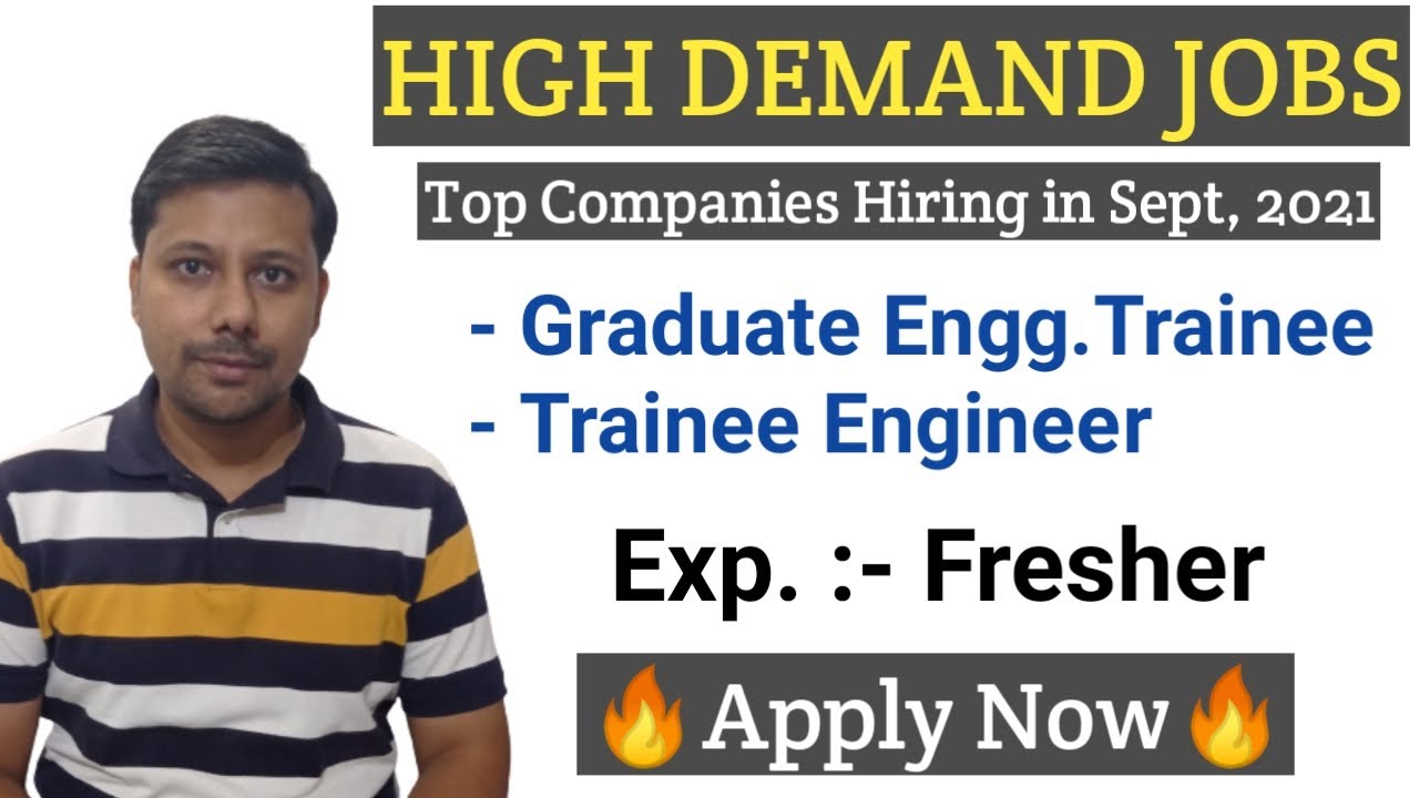 Latest High Demand Jobs for Freshers in India I Mechanical Jobs I