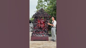 Tri Ân Khách Hàng Bằng Tuyệt Phẩm Di Lạc Dưới Gốc Tùng Đẳng Cấp | Đồ Gỗ Trung Kiên