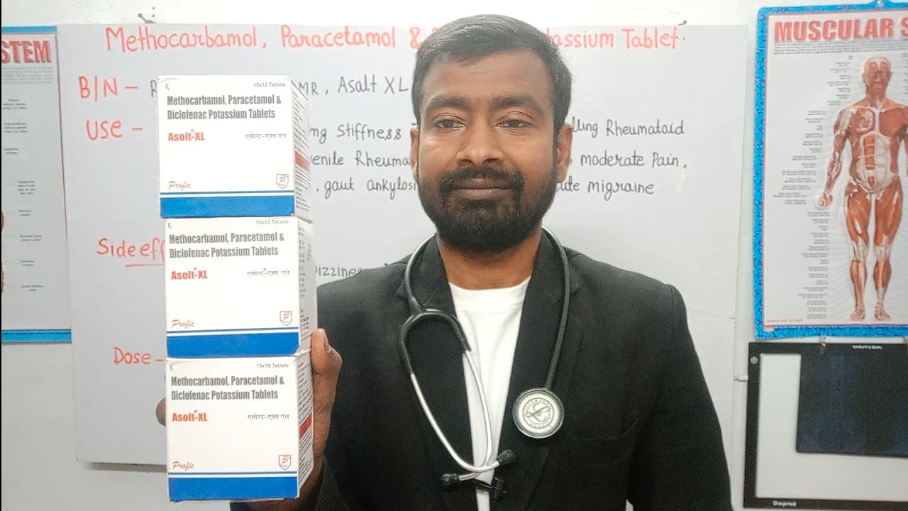 Asolt xL, Metocarbamol,Paracetamol and Diclofenac Potassium Tablet ...